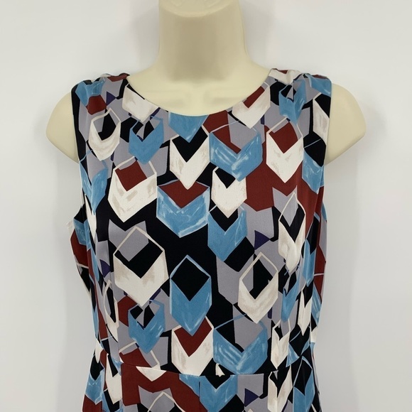 DVF Diane Von Furstenberg Carpreena mini cube dress shift silk dress new 6 - Picture 2 of 5